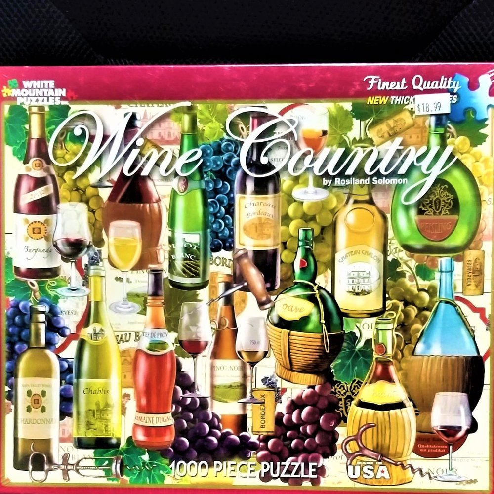 Wine Country White Mountain Puzzle 1000 Piece New